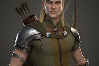 create perfect 3d character modelling, 3d character design,3d game character npc