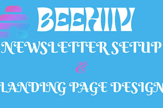 setup beehiiv newsletter, beehive landing page design, ai newsletter template