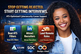 optimize cybersecurity resume, apply for remote soc, azure and devops roles