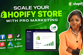 boost sales shopify store marketing, SEO, facebook ads or ecommerce promotion