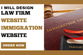 design a highly responsive immigration law firm website visa processing website