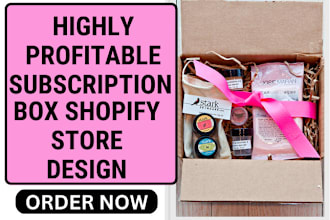 design 7 figures subscription box shopify store membership eco friendly website