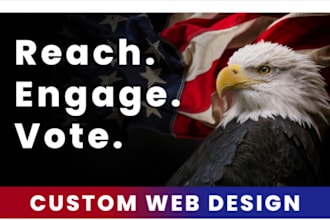 build winning election website political campaign website,