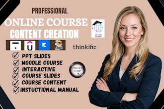 create course instructional manual moodle course interactive slide course ppt