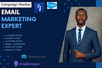 setup icontact, getresponse, salesforce, campaign monitor, emailoctopus for you