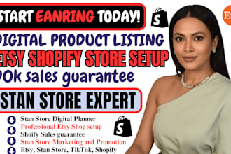 do 8ok shopify store digital products, stanstore digital products etsy seo shop