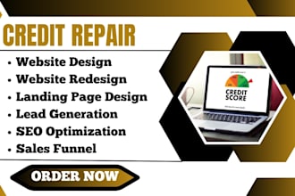 credit repair website accounting finance landing page bookkeeping tax website