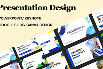 design canva presentation, keynotes and powerpoint presentation