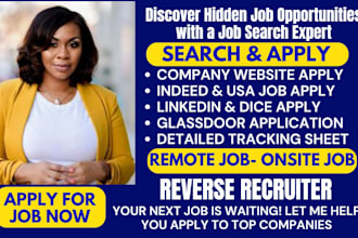 search and apply for medical, sales, esthetician, federal jobs on your behalf
