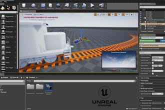 do unreal engine game development video game and blueprint in unreal engine 4, 5