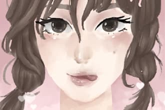 do kpop illustration for you
