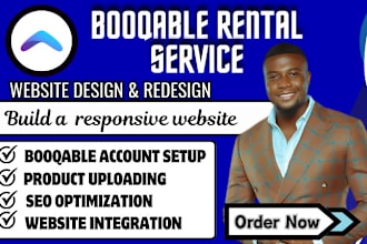 setup your booqable rental website, website design and redesign with SEO