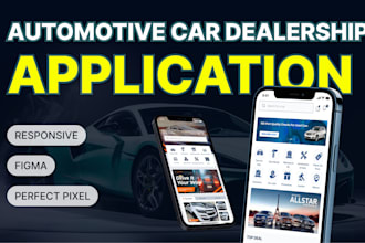 design stunning automotive car dealership app