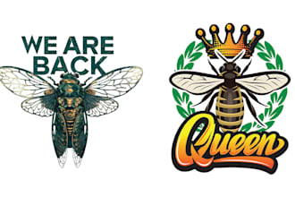 make hand drawn mascot honey bee logo