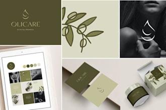 design a luxury visual identity, brand identity and brand kit