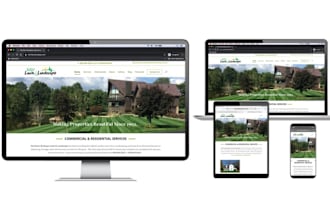 lawn care website, cleaning business website, garden care website on wordpress