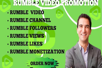 do organic rumble video promotion, rumble followers, rumble views