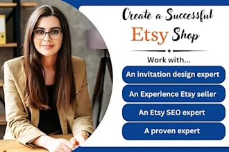 design digital products invitation card etsy print on demand store etsy mockup