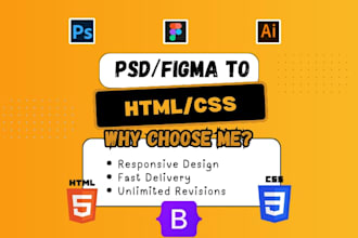 convert figma ,psd,pdf or jpg to html
