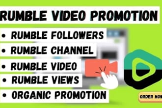 do usa germany rumble video promotion, rumble followers, organic rumble views