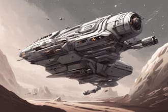 draw you sci fi and spaceship design