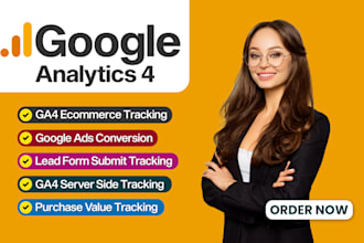 setup analytics 4, ga4 ecommerce tracking, google ads conversion tracking