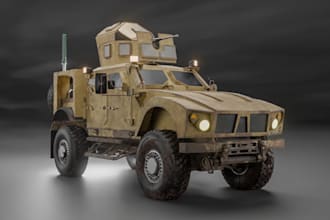 create 3d vehicles for games and animations