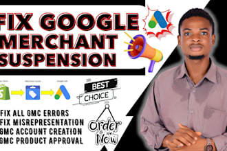 do gmc shopping ads, fix misrepresentation, google merchant center listing