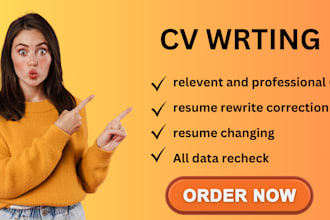 deliver executive CV, vp and svp resume in 24hours