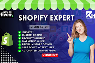 do shopify website design and redesign shopify store design shopify dropshipping