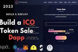 build meme coin token presale website dapp on evm solana