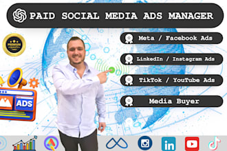 be your facebook ads manager, instagram ads, linkedin ads