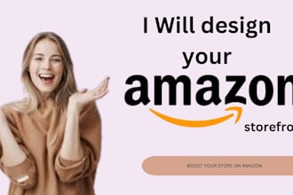 design and develop an amazon brand store and storefront, amazon product listing