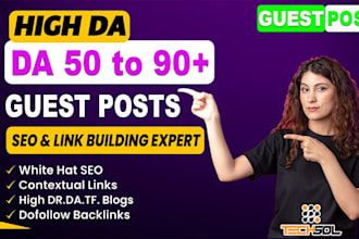 write and publish unique SEO guest post articles, high da dofollow backlinks