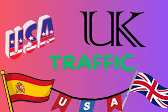 organic website traffic to increase sales UK,USA