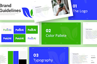 design a professional brand book with comprehensive brand guidelines
