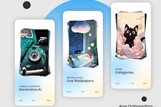 ai wallpaper app, app design, theme app for android and ios