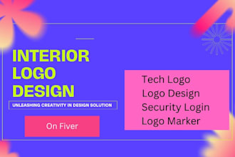 design a modern interior, home and business logo