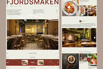 design and develop business website, logistic, uber, restaurant, food and bakery