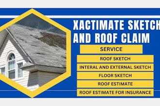 do xactimate sketch and roof estimate for insurance claim