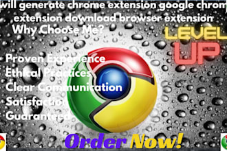 generate chrome extension, google chrome extension download, browser extension