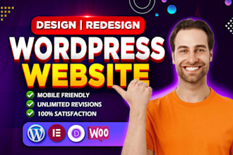 build website design and redesign wordpress website