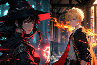 do amazing ai anime art and tcg character illustration