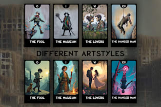 create tarot and metaphorical card design