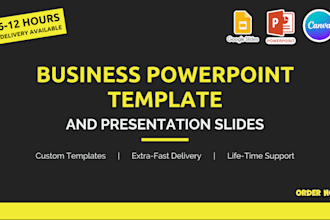 design and redesign business powerpoint presentation slides and template