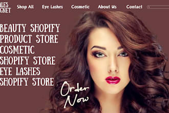 48hrs alluring beauty website beauty shopify store cosmetic eye lashes website