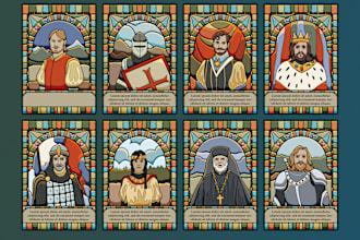 draw captivating illustrations for a card game