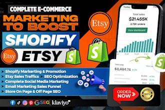 do etsy shop, instagram shop and shopify traffic for shopify store promotion