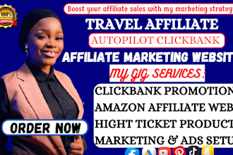 setup clickbank affiliate marketing sales funnel travel affiliate website
