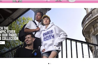 build olympic gears website athletics wear store sport merchandise dropshipping